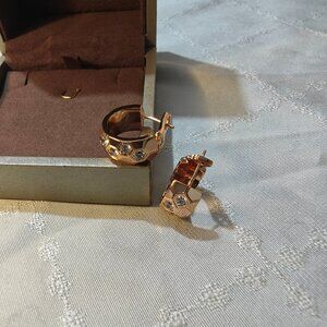 Chaumet Pavé Diamond Hexagonal Earrings